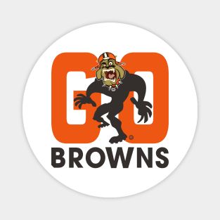 Cleveland Browns BullDawg - Go Browns! Growler Magnet